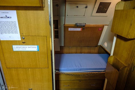 Inside the Flore submarine