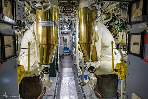 Inside the Flore submarine