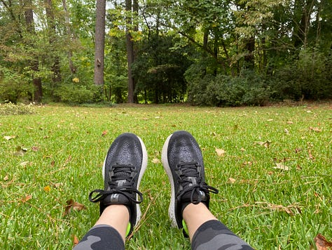 Running shoes, baby bunny, black snake