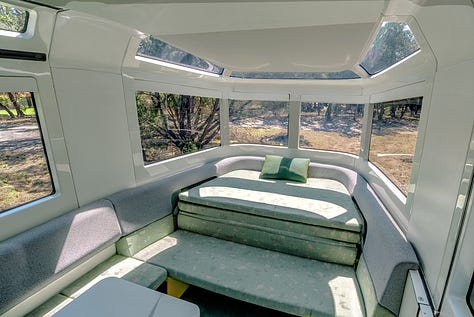 Inside of a clean and modern table, chairs of the AE.1 Cosmos Edition