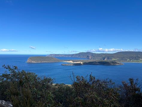 A gallery of images of our hike along the Three Capes of Tasmania - Day two