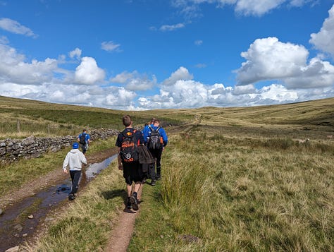 guided team building challenge walk in the brecon beacons