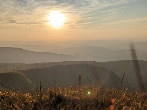 sunset on Pen y Fan