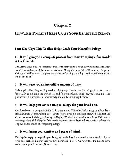 Images from the book - I Want to Say a Few Words: How to Craft a Heartfelt Eulogy for a Loved One’s Funeral