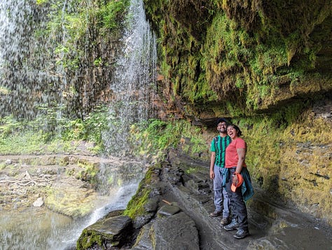 guided waterfall walk in the brecon beacons