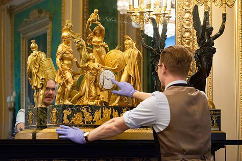 The horological conservators of the Royal Collection change the time of more than 1,600 timepieces twice a year