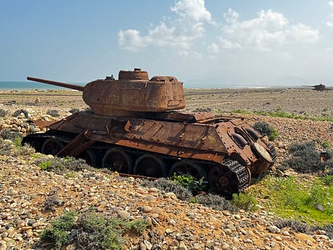 Russian tanks Socotra