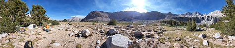 Tall granite mountains with paths leading to sights unknown