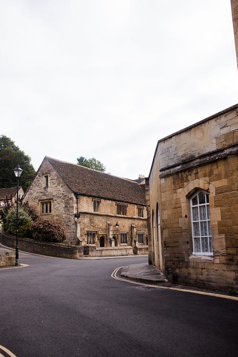 Photos of a quaint, stone-built English town