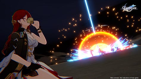 Screenshots provided by Hoyoverse with actual gameplay an cinematics of Honkai: Star Rail