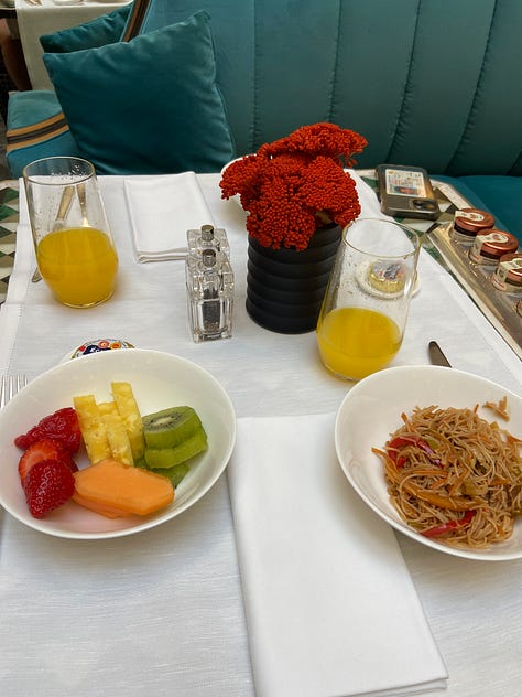 Park Hyatt Milano globalist breakfast