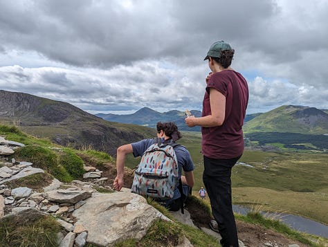 walking up snowdon with a guide