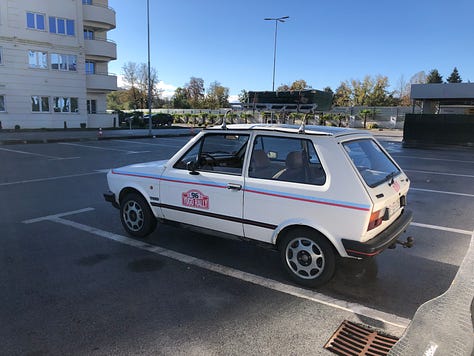 Yugo cars.