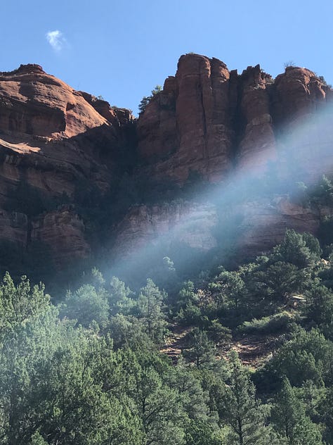 Sedona mesas, Holy Cross Chape, canyons and Buddhist sanctuary