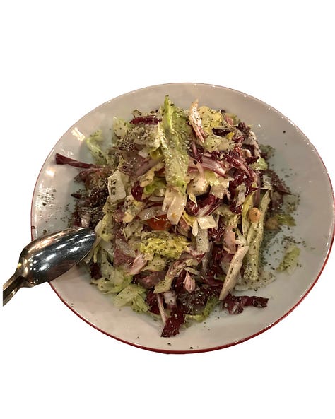 Chopped salads at Lodge Bread, Angelini Osteria, and Pizzeria Mozza