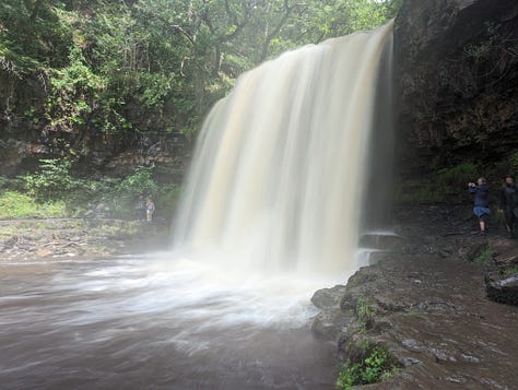 guided waterfall walking in the Brecon Beacons National Park