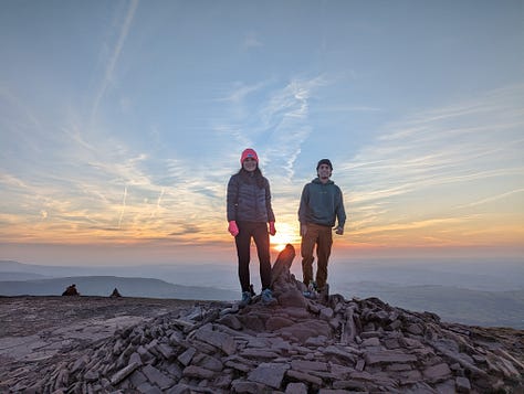 sunset on Pen y Fan