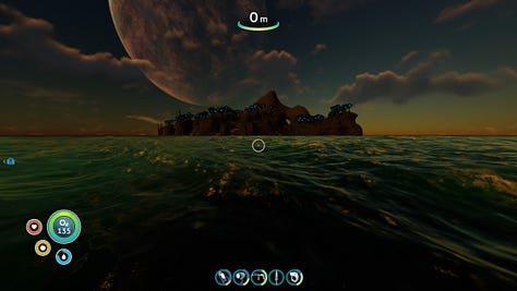 Screenshots of Subnautica.