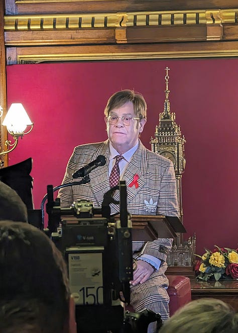 James Farrar and Ali Roff Farrar at the House of Commons