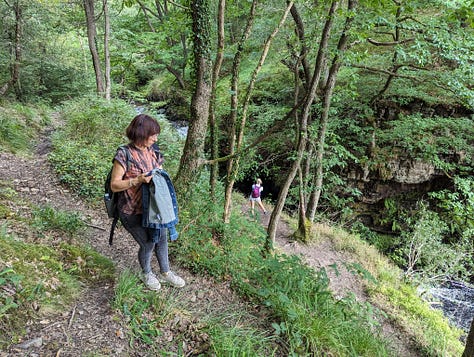 guided walk waterfalls brecon beacons