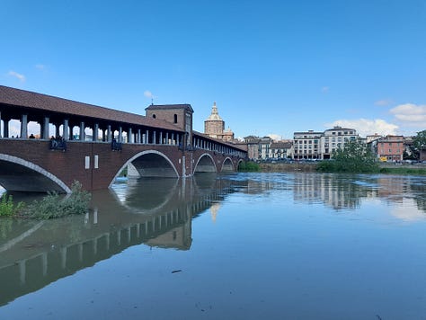 Pavia la piena del Ticino