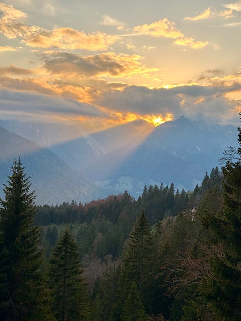 Various mountain photography in autumn