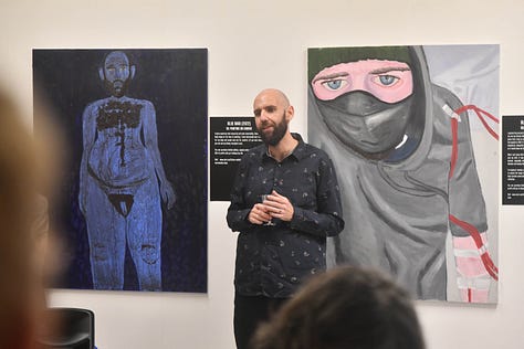 Photos from my art exhibition called Fistula in May 2022.