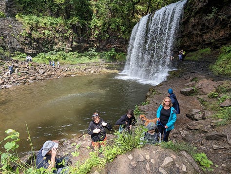 guided waterfall walking in the Brecon Beacons National Park