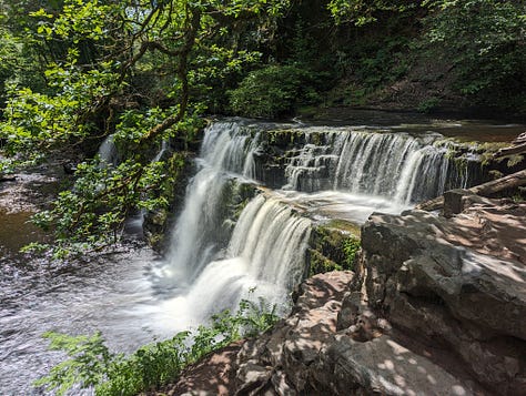 South Wales views waterfalls and Castell Coch