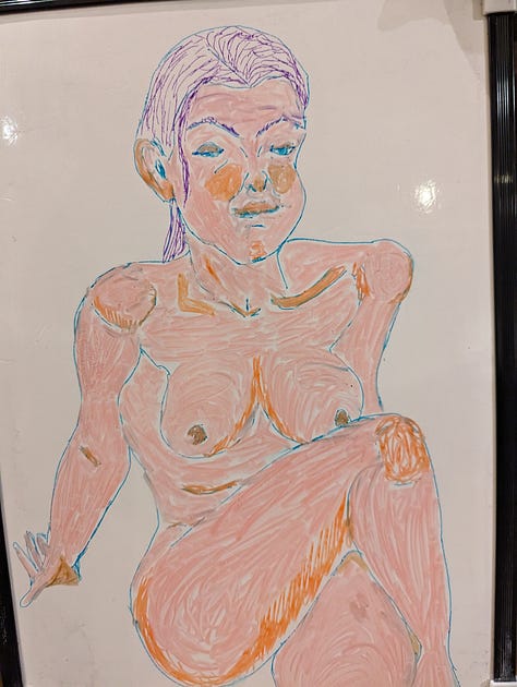 Life Drawings of models in Cardiff