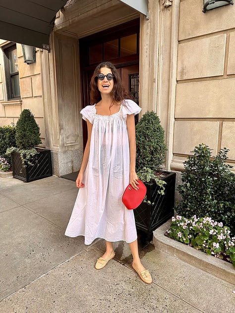 Leandra Medine wearing the Jamie Haller Camp Loafer