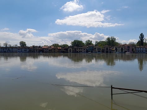 La piena del Ticino a Pavia