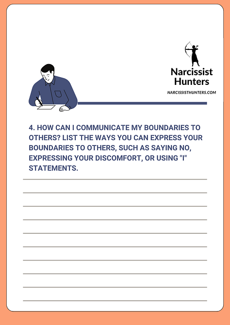 Setting boundaries worksheet download free