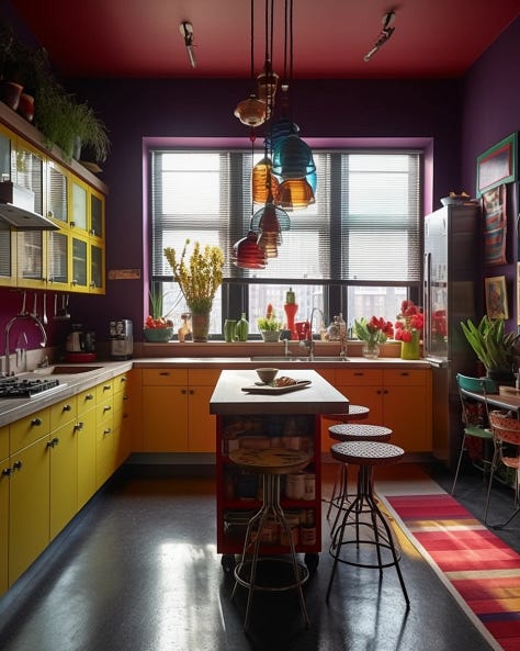 Gallery of joyful kitchens.