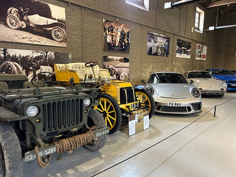 The Earl of Pembroke's car collection at Wilton House.