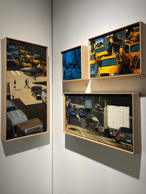 Photos of artworks taken at the Seattle Art Fair in 20203