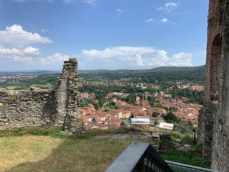 The ruins of the castle of Avigliana