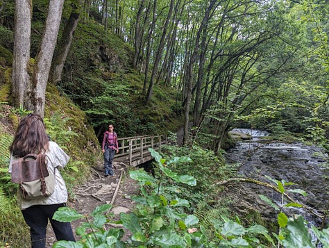 guided walk brecon beacons waterfalls