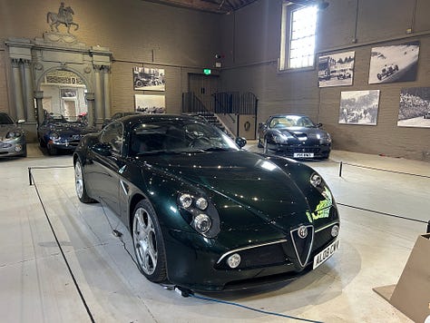 The Earl of Pembroke's car collection at Wilton House.