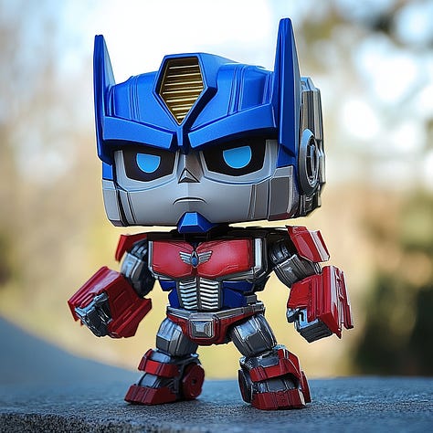 Butterfly, transformer, villager, Funko Pop figure