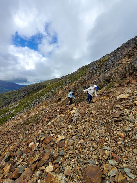 guided walk on Snowdon Rhyd Ddu path