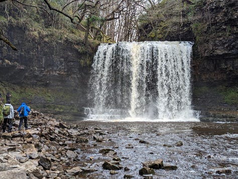 images of waterfalls in the Brecon Beacons