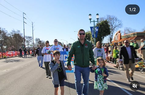 An image gallery with 5 photographs of Eric Swalwell and his children. Taken from his congressional Instagram account.