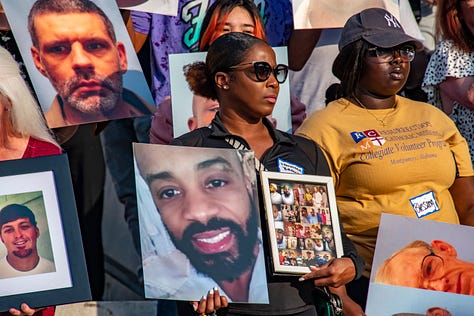 Citizens gather for a vigil to remember loved ones who have died in Alabama's prisons