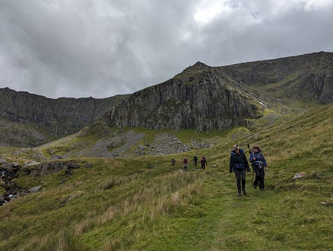 guided hike in the carneddau