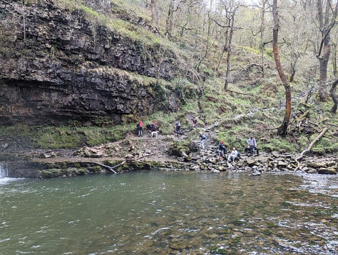 waterfalls walk in the Brecon Beacons