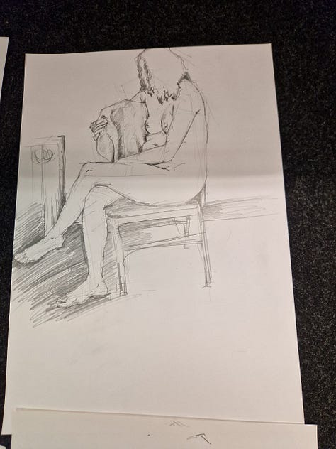 life drawings from aberdare cardiff life models