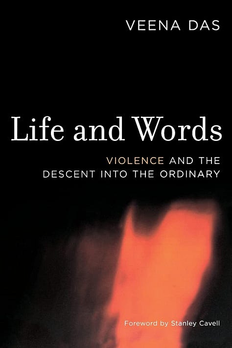 Covers of books mentioned in the post titled 'From Macondo to Metadata'. These are: 'One hundred Years of Solitude' by Gabriel García Márquez, 'Life and Words' by Veena Das, 'Land of Open Graves' by Jason De León, 'The Chrysanthemum and the Sword' by Ruth Benedict, 'Forest of Symbols' by Victor Turner, and 'The Mushroom at the End of the World' by Anna Tsing.