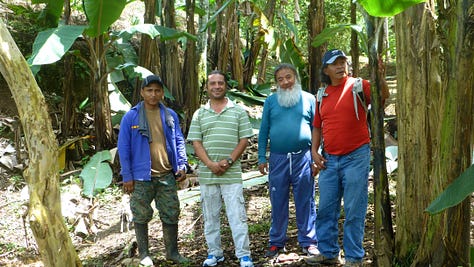 Ecuadorian rainforest with shamans