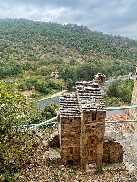 scenes from the village of Peyre in France